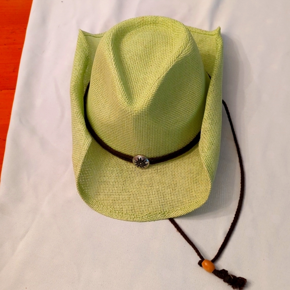 Lime green cowboy hat